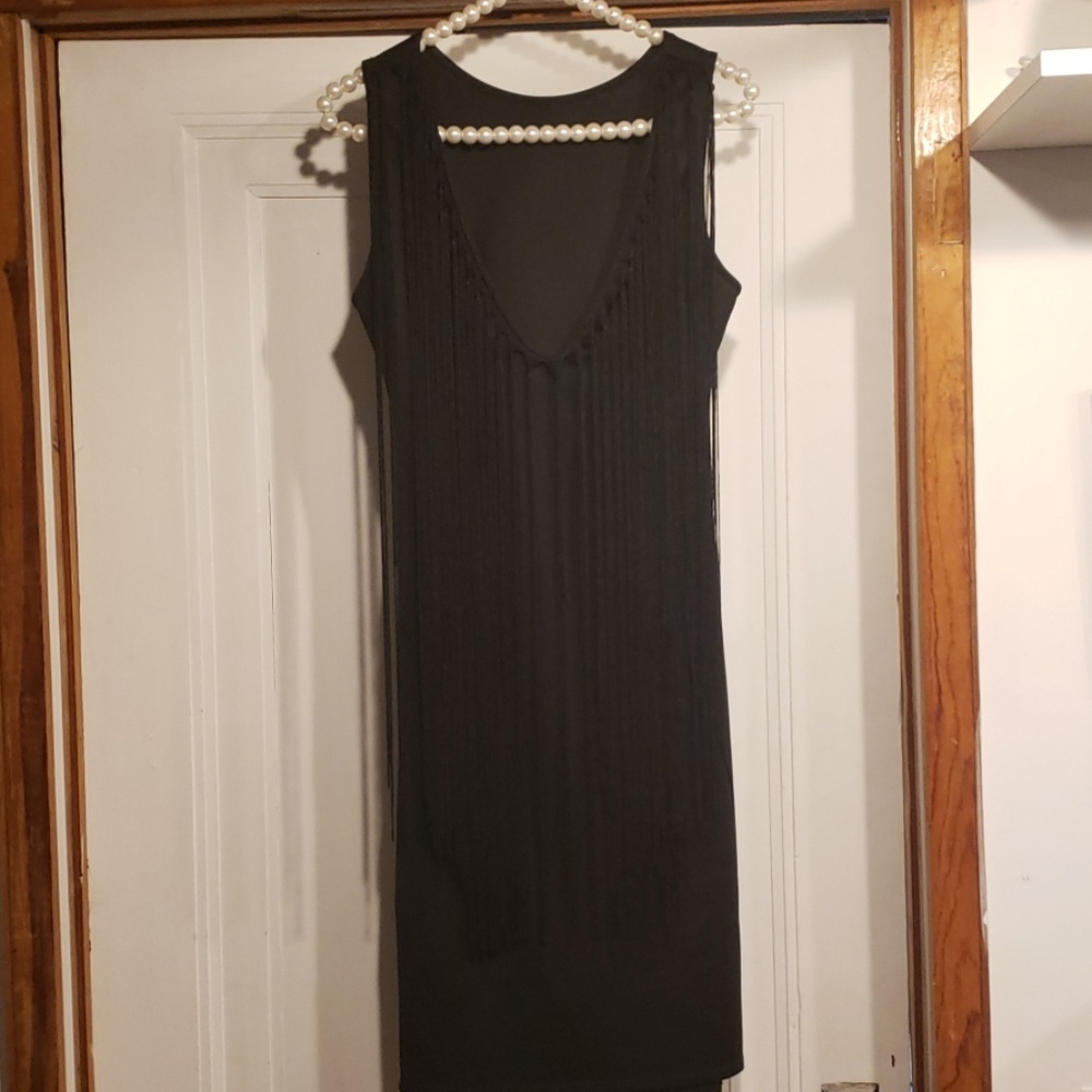 Fringe Maternity Cocktail Dress
